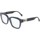 Ferragamo SF3040 Blue horn 52/19/140 WOMAN Brilmonturen