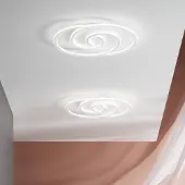 LUCE Design Wandlamp Cayman, wit / opaal, Woon-/ Eetkamer, metaal, Modern, wandlamp