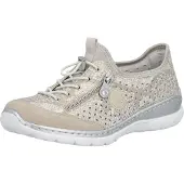 Rieker Damenschuhe Halbschuhe Slipper Silber Freizeit
