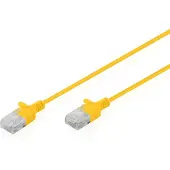 Digitus DK-1618-003S-Y Patchkabel CAT 6 U-UTP Slim 0,3m Gelb