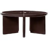 Ferm Living Deya salontafel Ø80x32 cm Chestnut brown