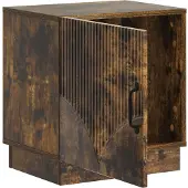 vidaXL Nachtkastje 2 st Gerookt eiken 43 x 34,5 x 47 cm Bewerkt hout