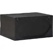 vidaXL Handgemaakt nachtkastje Zwart 40 x 30 x 20 cm
