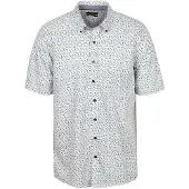 Casamoda overhemd blauw en gele bolletjes button-down