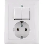 Hager Berker S.1 Wandcontactdoos Polair Wit Glanzend - 6143558949
