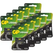 GP 2CR5 / DL245 Lithium batterij (10 stuks, 6V, 1400 mAh)