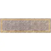 vidaXL Tapijt Runner MARSA Grijs 100 x 350 cm Polyester en PVC