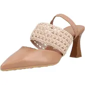 Hispanitas Dames Bruine Giorgia schoenen (39), Leer, 5 tot 8 cm, Geen, Casual HV264779