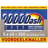 Dash 5x Waspoeder Witter Dan Wit 40 Wasbeurten 2 Kg