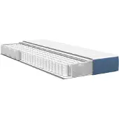 vidaXL Bedmatras met matras Blauw 90 x 190 cm Stof