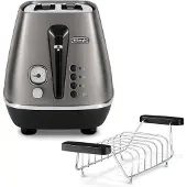 De'Longhi DeLonghi Distinta CTIN2103.TB broodrooster - 900 W, titanium zwart