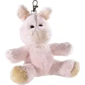Heunec sleutelhanger varken knuffel roze 10cm speelgoed.