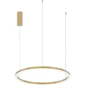 LUCE Design Hanglamp Hoop, messing / goud, Woon-/ Eetkamer, Aluminium, Modern, hanglamp