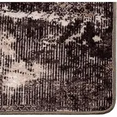 vidaXL Tapijt Runner MARSA Zwart 80 x 350 cm Polyester en PVC
