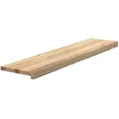 vidaXL Traptreden 2 st 110x25x2 cm onbehandeld massief eikenhout