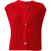 ONLY Gebreide bodywarmer 'ONLCHLOE' rood