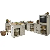 Loberon Keukenkasten set van 5 Orlévine