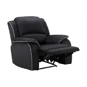 Vente-unique Relaxfauteuil microvezel HERNANI - zwart