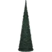 vidaXL Kunstkerstboom met verlichting pop-up 150 cm groen