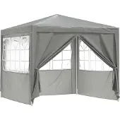 vidaXL Partytent Lichtgrijs 250 x 250 x 240 cm PE en staal