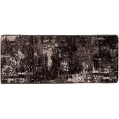 vidaXL Tapijt Runner MARSA Zwart 100 x 200 cm Polyester en PVC