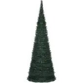 vidaXL Kunstkerstboom met verlichting pop-up 180 cm groen