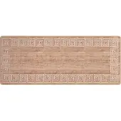 vidaXL Tapijt Runner MARSA Wit 100 x 350 cm Polyester en PVC