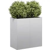 vidaXL Plantenbak 80x40x80 cm gegalvaniseerd staal
