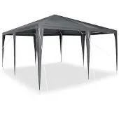 vidaXL Partytent Wit 600 x 400 x 266 cm Polyethyleen en Staal