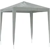 vidaXL Partytent 200 x 200 x 240 cm Lichtgrijs PE en staal
