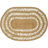 vidaXL Gebied Tapijt Naturel 100 x 152 cm Jute