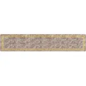 vidaXL Tapijt Runner MARSA Grijs 80 x 400 cm Polyester en PVC