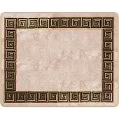vidaXL Tapijt Runner MARSA Zwart 80 x 100 cm Polyester en PVC