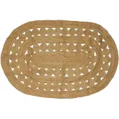 vidaXL Gebied Tapijt Naturel 152 x 245 cm Jute