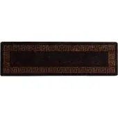 vidaXL Tapijt Runner MARSA Zwart 80 x 350 cm Polyester en PVC