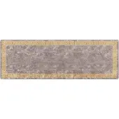 vidaXL Tapijt Runner MARSA Grijs 100 x 300 cm Polyester en PVC