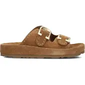 Stefano lauran Dames Slippers Dk56658 - Bruin - Maat 43