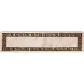vidaXL Tapijt Runner MARSA Zwart 50 x 200 cm Polyester en PVC