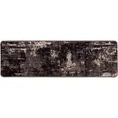 vidaXL Tapijt Runner MARSA Zwart 100 x 300 cm Polyester en PVC