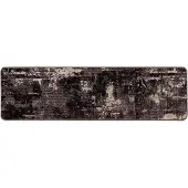 vidaXL Tapijt Runner MARSA Zwart 50 x 200 cm Polyester en PVC