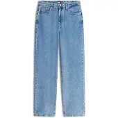 Tommy Hilfiger Jeans 'Mid Rise Slim Straight' blauw denim