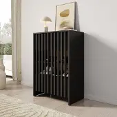 Meubella - Vallée - Schoenenkast - Zwart - 60x34x87 cm