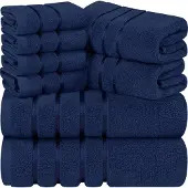 Unyqoos Luxueuze 8-delige Handdoekenset met Hoogwaardige Absorptie en Sneldrogende Eigenschappen