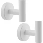 EAVY - Handdoekhaak set van 2 - Boren - Schroef - Wit
