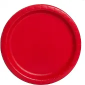 Unique Feestborden Rood 22,8 Cm 16 Stuks