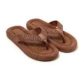 Brasileras Teenslipper 'Flopee' bruin