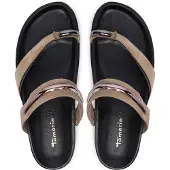 Tamaris Teenslipper taupe / zilver