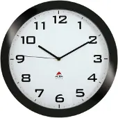 Alba Analoge Wandklok HORISSIMO N 38 x 5,5cm Zwart