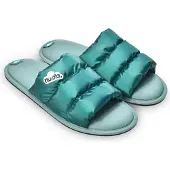 Brasileras Nuvola. Huisschoenen 'Zueco Spring' smaragd