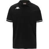 Kappa Barli Short Sleeve Polo Zwart 3XL Man